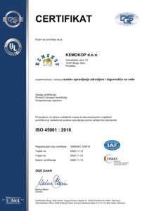 ISO 45001 certifikat
